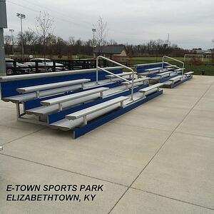 portable school bleachers, high school bleachers, stadium seating