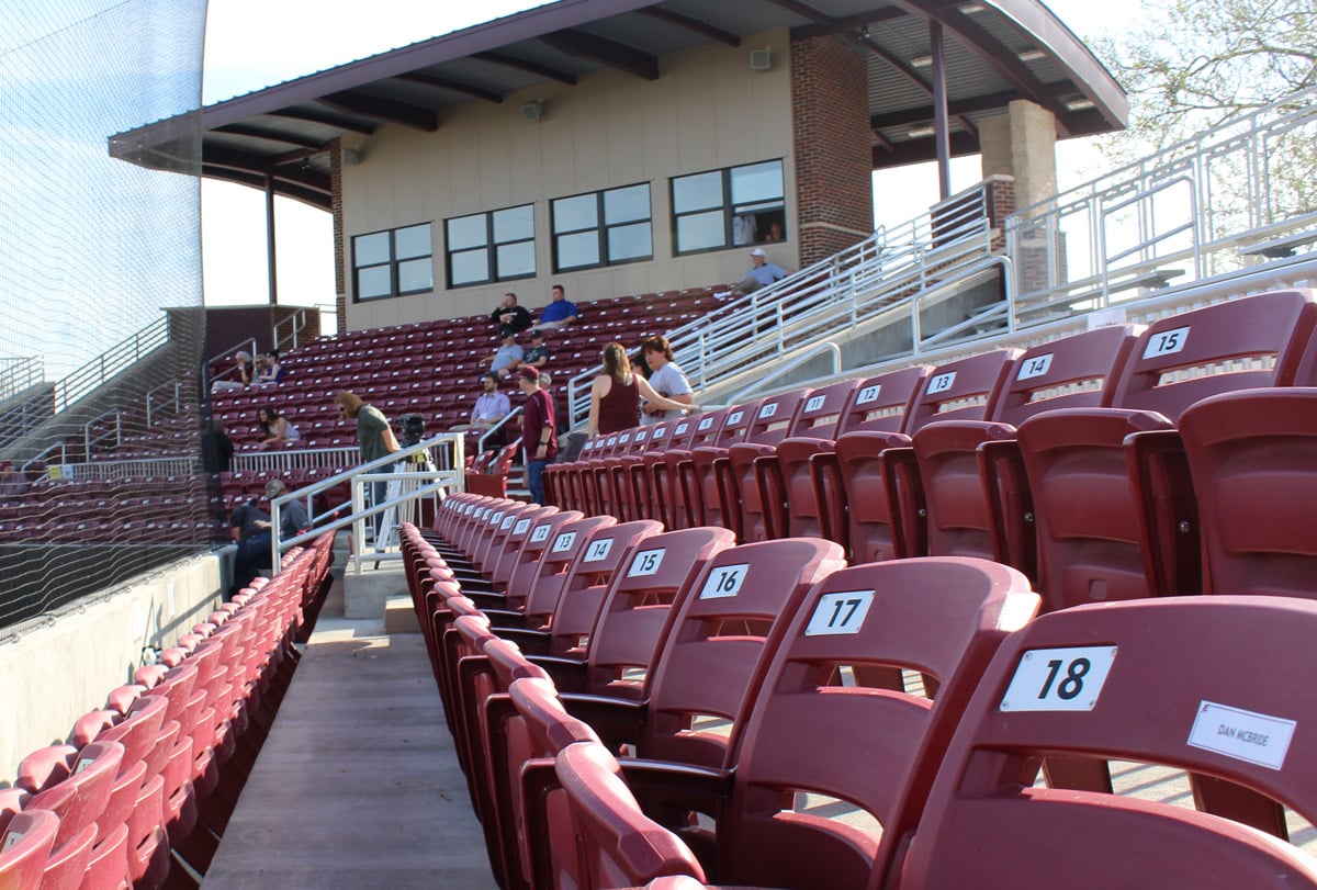 Eastern Kentucky baseball Earle Combs stadium chair back seating